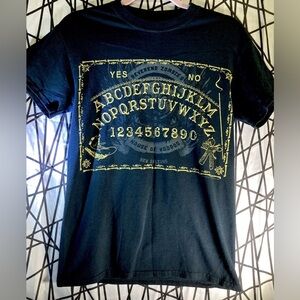 Zombie's House Of Voodoo Halloween Ouija Board Black T-shirt Size S